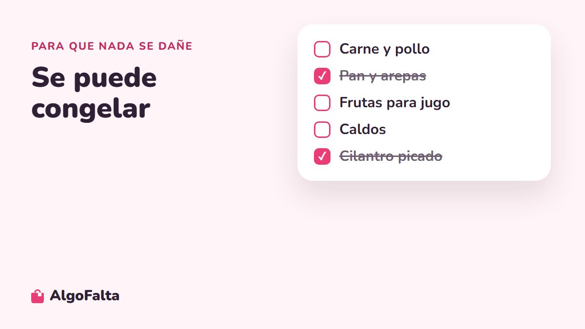 Alimentos que se pueden congelar