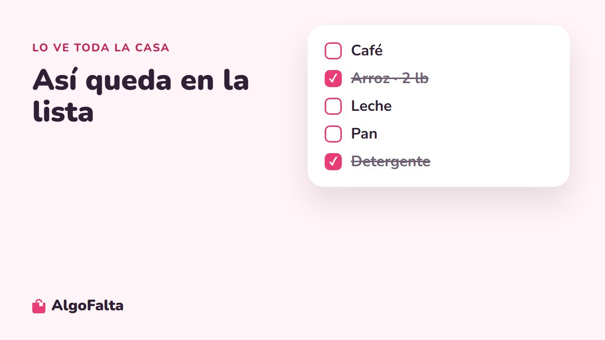 Lista de mercado ordenada a partir de mensajes de WhatsApp