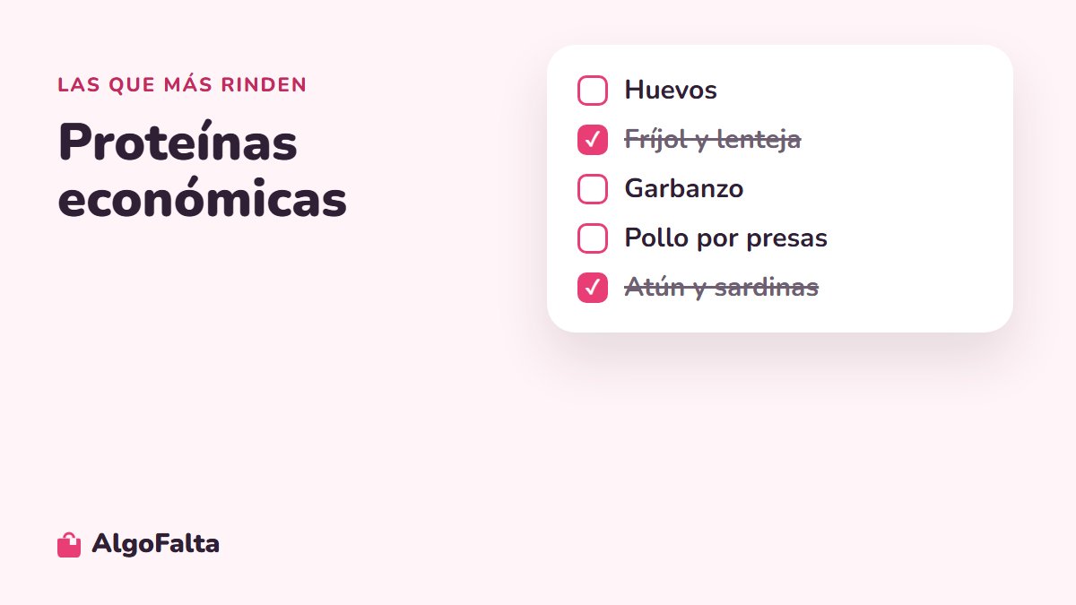 Lista de proteínas económicas