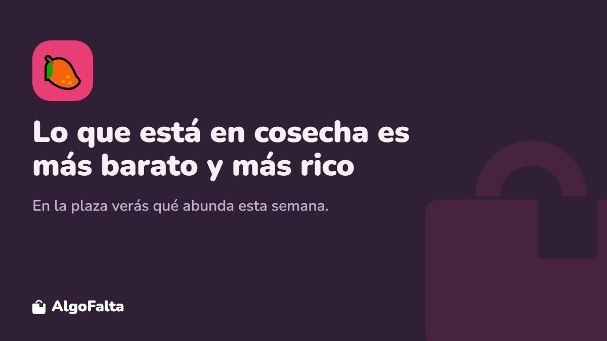 Consejo: comprar frutas de cosecha